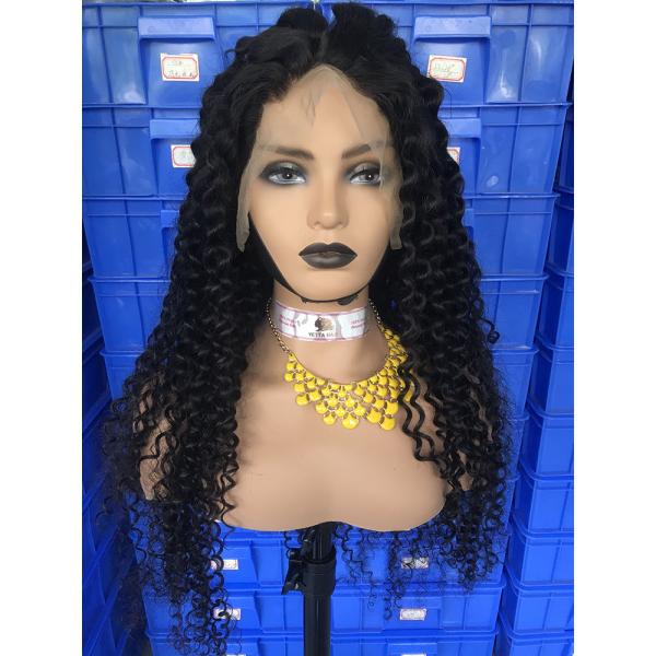 Buy Tangle Free Deep Wave 300% Pre - Plucked Lace Front Wig at wholesale prices