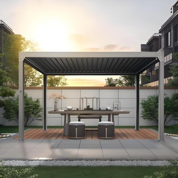 Buy Elevate Your Outdoor Space With Adjustable Louvered Aluminum Pergolas at wholesale prices