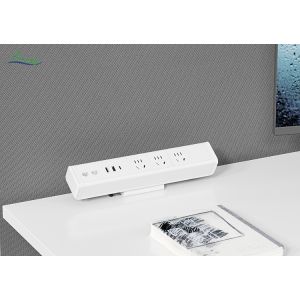 Modern Work Office Desk with Uplift Motorized Adjustable Desk and Stylish Cable