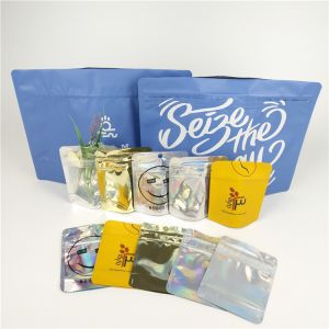 Quality Cookie Flower Smell Proof Mylar Bag Children Resistant Weed Bag for sale