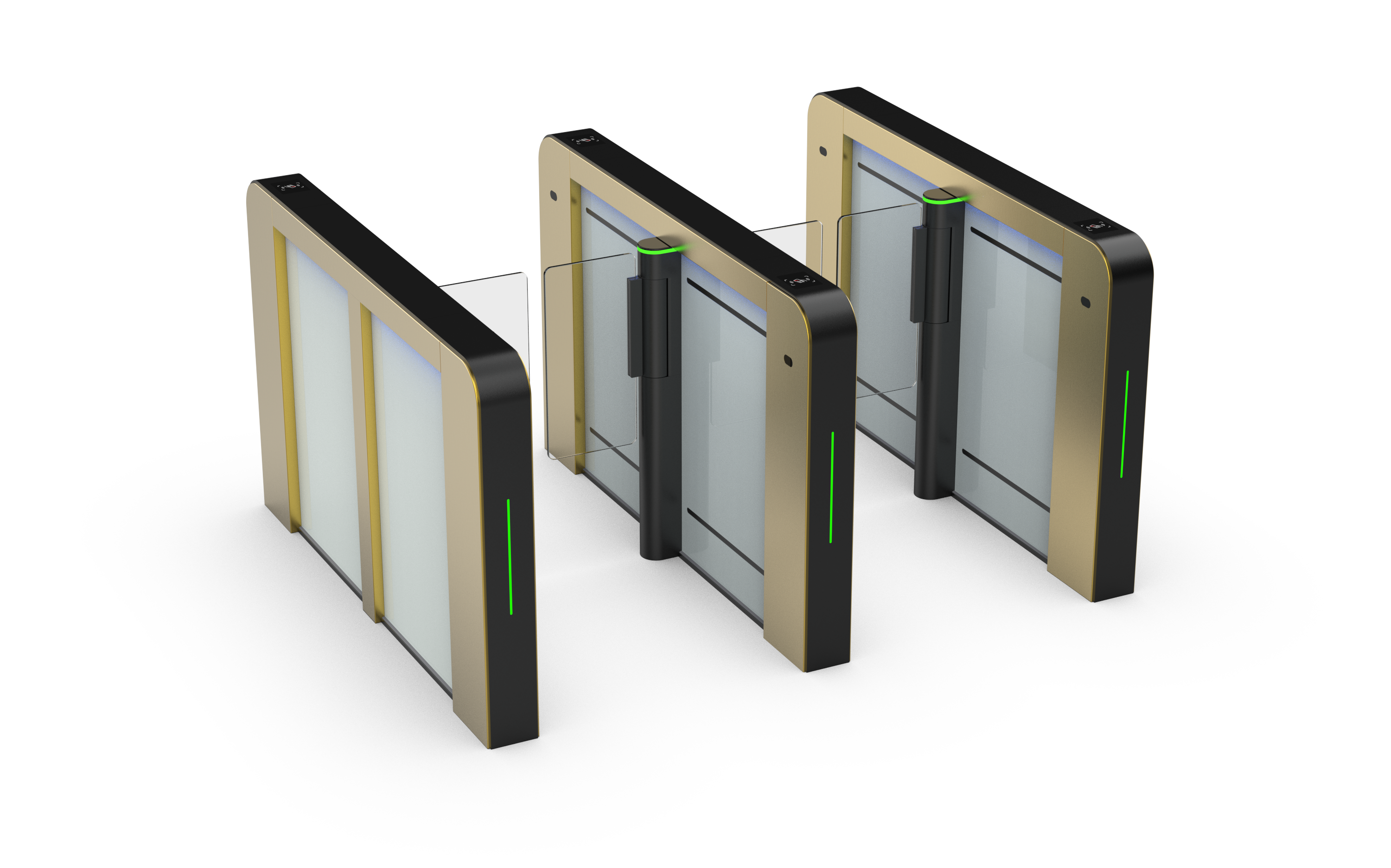 Quality High Speed Pedestrian Turnstile with DC24V Servo Motor for sale