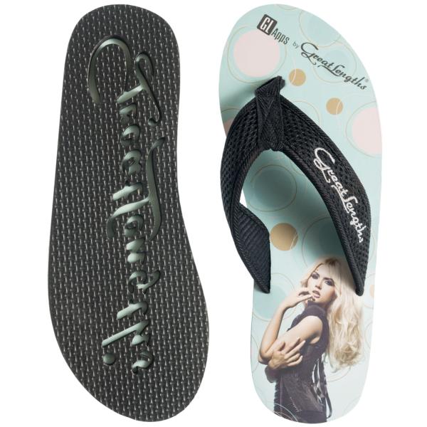 full color printed eva die cut and embossed Women Flip flops thongs sliper manufacturer