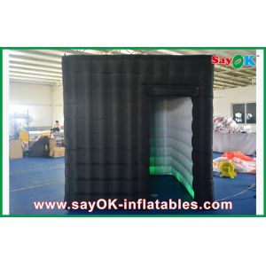 China Photo Booth Decorations Fire-Proof Inflatable Photo Booth , LED Lights Inflatable Photobooth Kiosk on sale