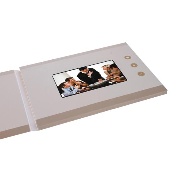 High Efficiency LCD Promotional Video Card With ON / OFF Button Switch