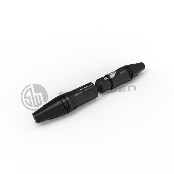 Buy Indoor XLR Connector Black Shell Plating 5 Pin Audio Connector Male Plug at wholesale prices