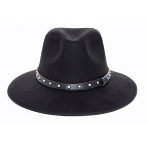 China ROSA STUD TRIM FEDORA BLACK on sale