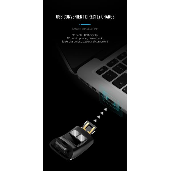 ECG PPG Pedometer HR Monitor Smart Band Fitness Tracker Watch With Blood Pressure