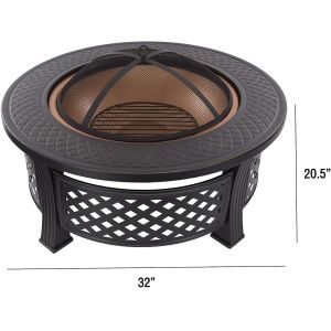 Round Smoke Free Fire Pits