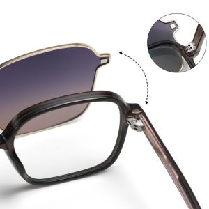 Unisex Clip On Magnetic Sunglasses For Women Polarized UV Protection Retro