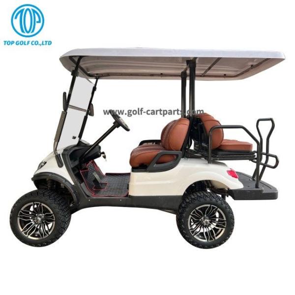 Buy Lift Up Chassis Version Electric Golf Car , 4 Seaters Electrical Golf Cart at wholesale prices