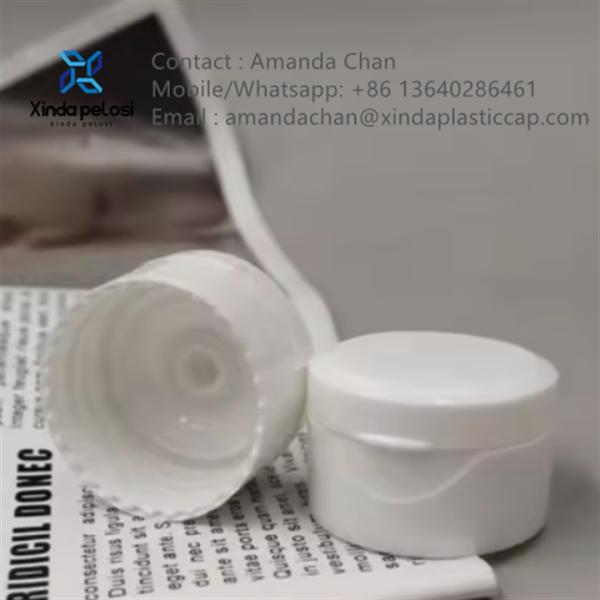 Cosmetic Packaging Plastic Flip Top Cap for facial cleansers hand creams bottle etc