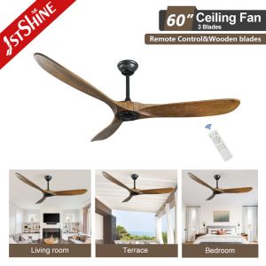 220v Solid Wood Ceiling Fan Low Power Consumption Power Efficient