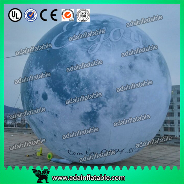 6m Giant Event Logo Advertising Inflatable Moon Customized Inflatable Planet