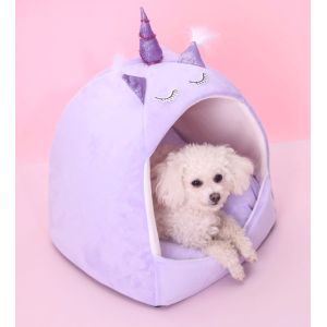 Covered Domed Giant Cat Bed Cave Shaped Cute Washable