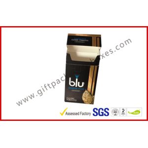 Custom Paper Cigarette Cigar Gift Box With Gradient Golden Printing