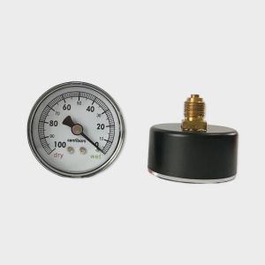 Plastic Case Vacuum Pressure Gauge Center Back Mount 50mm