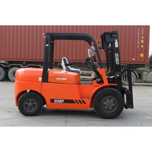 Buy CPCD50 5 Ton Solid Tire Lock Function Diesel Forklift Truck at wholesale prices
