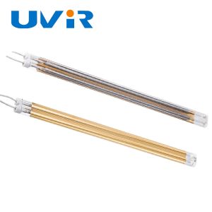 Quality 1000W 480V Gold Coated Medium Wave Infrared Heating Lamp for sale