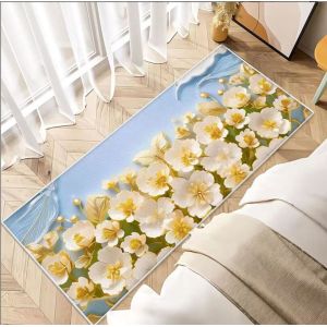 Fresh Small Flower Bedroom Floor Carpets Imitation Cashmere With Special Style