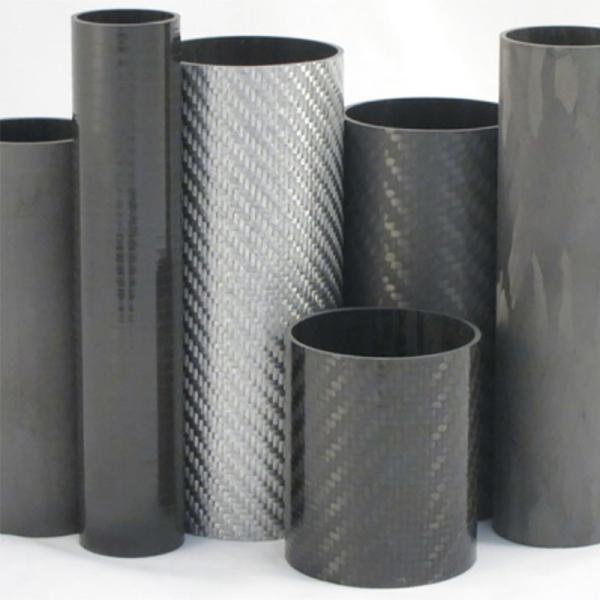 12K Twill Carbon Fiber Tubing Glossy Surface High Modulus Anti Alkali