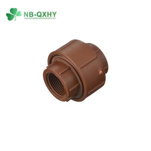 Customized Request Pn16 Red Brown Female Union Pph Water Pipe Plastic Pipe