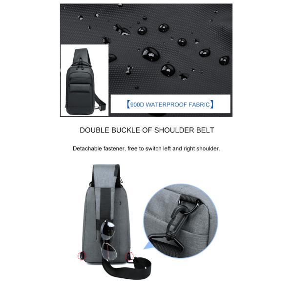 Fashionable Waterproof 900D Single Strap Backpack Single Strap Backpack OEM ODM