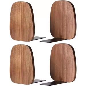 Premium Wooden Desktop Bookends - Luxurious Design for Neatly Organizing Books.