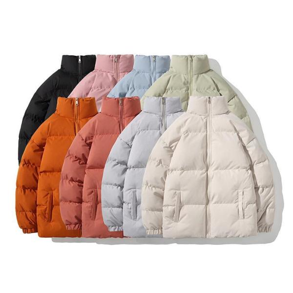 Custom Winter Puffer Jacket for Men Stand Collar Casual Outwear High Quality Coats Padded Men Jacket