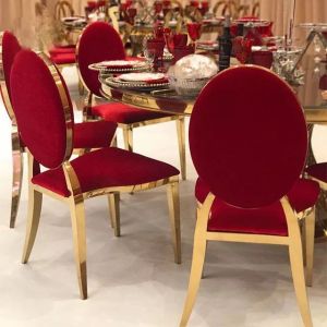 Customized 201 Stainless Steel Kitchen Dining Chairs OEM ODM