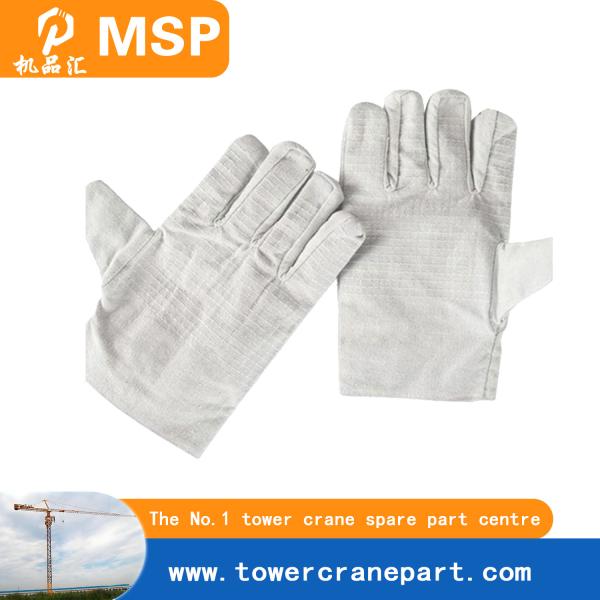 Hoist Tower Spare Parts Canvas Gloves For Critical Operations