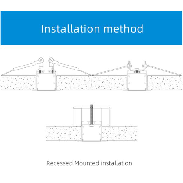 Extruded Recessed Aluminum LED Profile Hoisting Led Strip Light