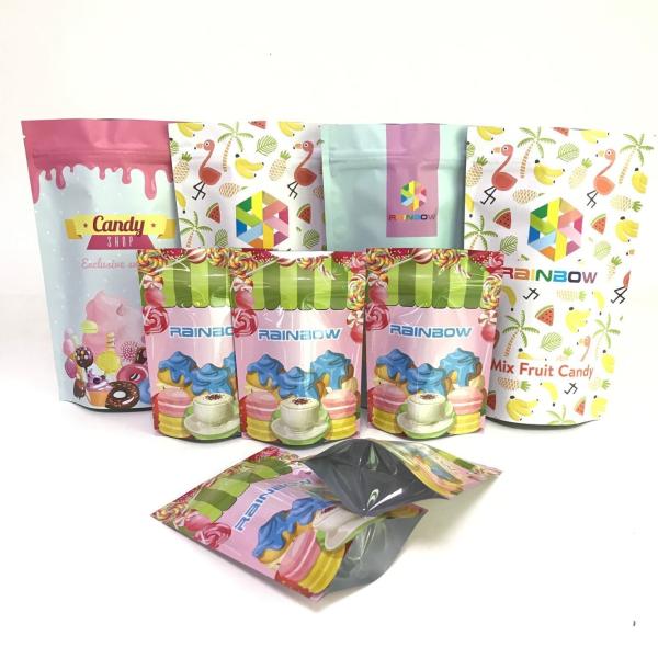Buy Digital printing Stand up Aluminum Foil Showing Bags Candy Packaging Bags at wholesale prices