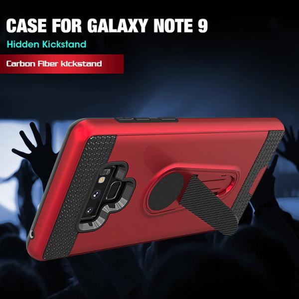 Multi Fuction Carbon Fiber Smartphone Protective Case With Braket / Samsung Mobile Phone Covers