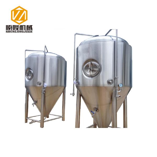 3000L Stainless Steel Conical Fermenter 2 Bar Work Pressure Optional Shadowless