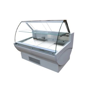 Fan Cooling 85L Curved Glass Deli Display Fridge
