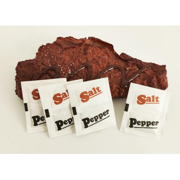Customizable Salt And Black Pepper Individual Condiment Packets 18-Month Shelf Life