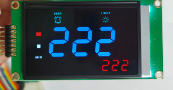 Buy Customized VA LCD Display with Blue Digits 7 Segment Screen at wholesale prices