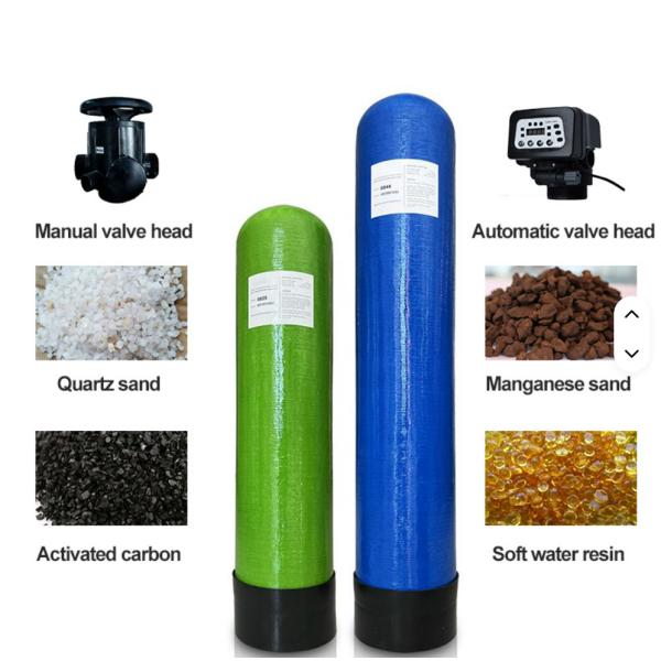 20000L/H FRP Tank Water Softening Equipment For Circulating Water Cooling Tower Central Air Conditioning