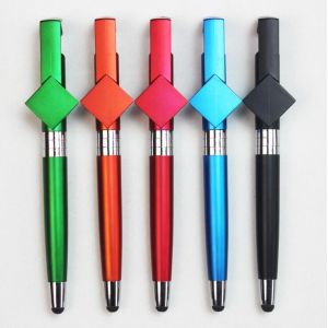 silk screen logo plastic promotional pen with click