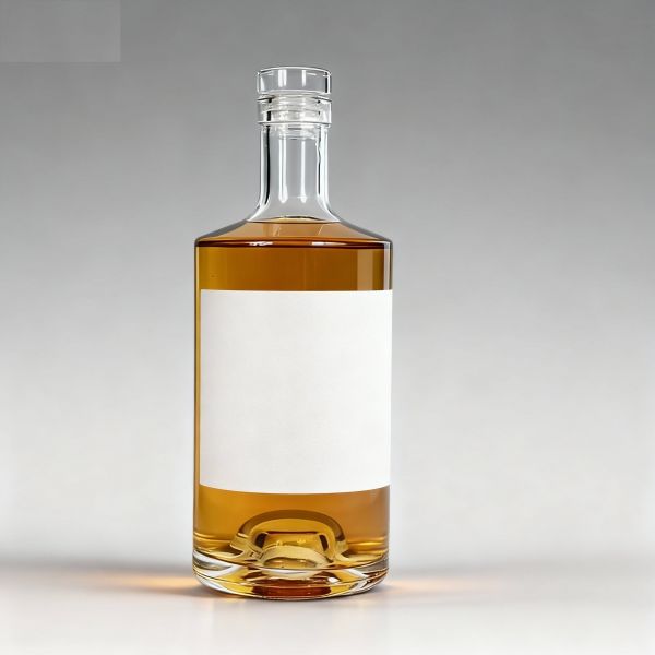 750ml Jersey Whiskey Glass Bottle -Customization, Super Flint Glass Bottle,
