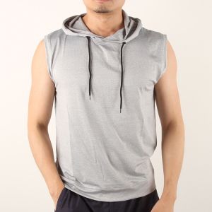 Men'S Casual Sleeveless 4 Way Spandex Hoody Vest