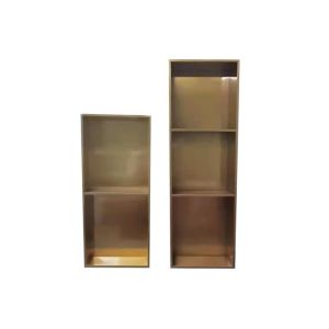 Waterproof 304 Stainless Steel Bathroom Wall Niche Single Shower Shelf for Black