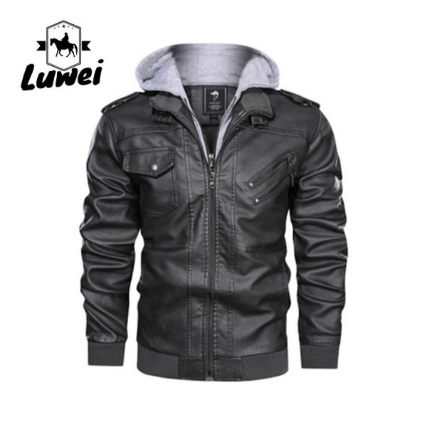 Custom Sport Windbreaker Hooded Utility Water Proof Outwear Motorcycle Parka Pu
