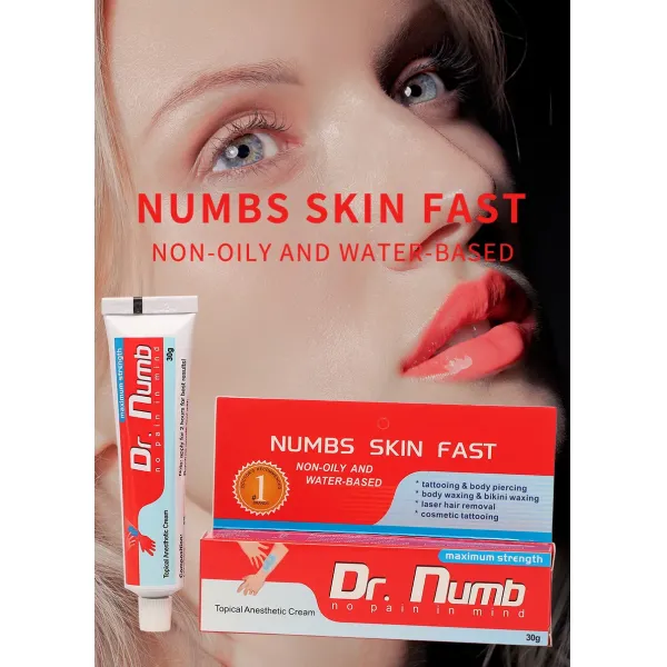 Dr Numb Tattoo Numbing Cream Microblading Body Tattoo High Quality Lido=Caine Ointment for Filler Microblading