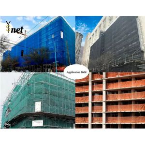 50m - 200m Green Debris Netting Customized Scaffold Debris Mesh