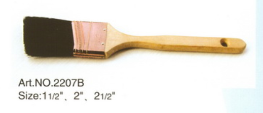 Wooden handle pure bristle PET/PP synthetic fiber or non-synthetic paint brush No.2207B