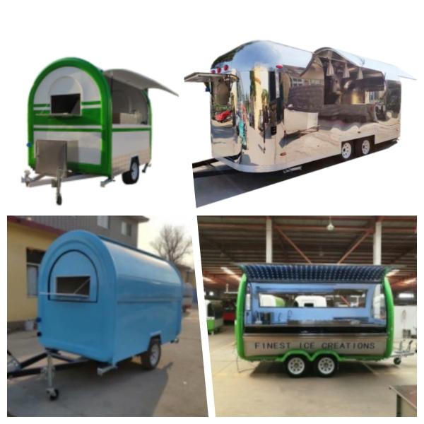 Multi Function Outdoor Mobile Food Trailer For Street BBQ Or Fast Food