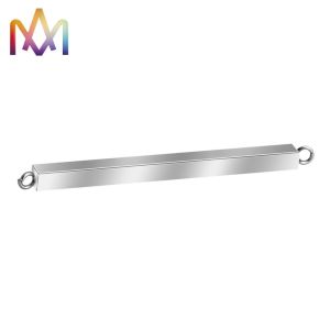 Gold Plated 4x48MM SS304 Horizontal Bar Pendant