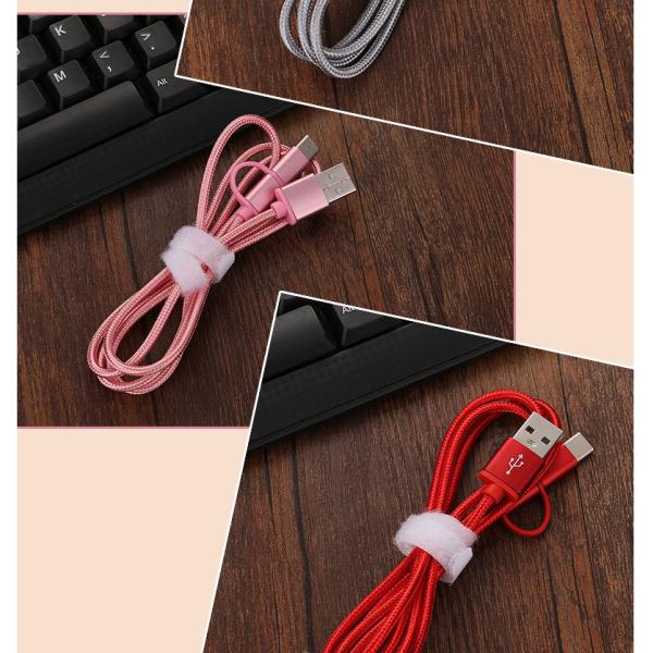 Gold Nylon Braided Fast Charging USB Type C Data Cable For HTC Phone