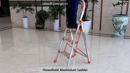 Buy Silver 3 Step 1.0mm Household Aluminium Ladder at wholesale prices